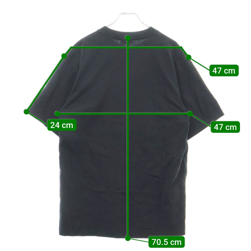 BURBERRY(バーバリー) ロゴパッチ クルーネック 半袖Tシャツカットソーブラック 8084951