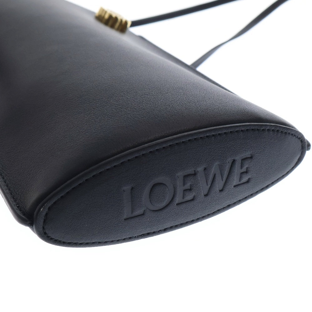 LOEWE(ロエベ) DICE POKET ダイスポケット クラシックカーフスキン レザー ショルダーバッグ/ポーチ ブラック C630R12X01 レディース