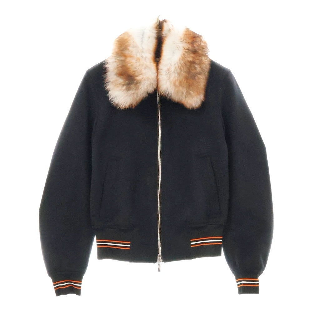 Dior HOMME(ディオールオム) カシミヤ混 ジップアップ ファージャケット ブルゾン ネイビー 733C467C3183