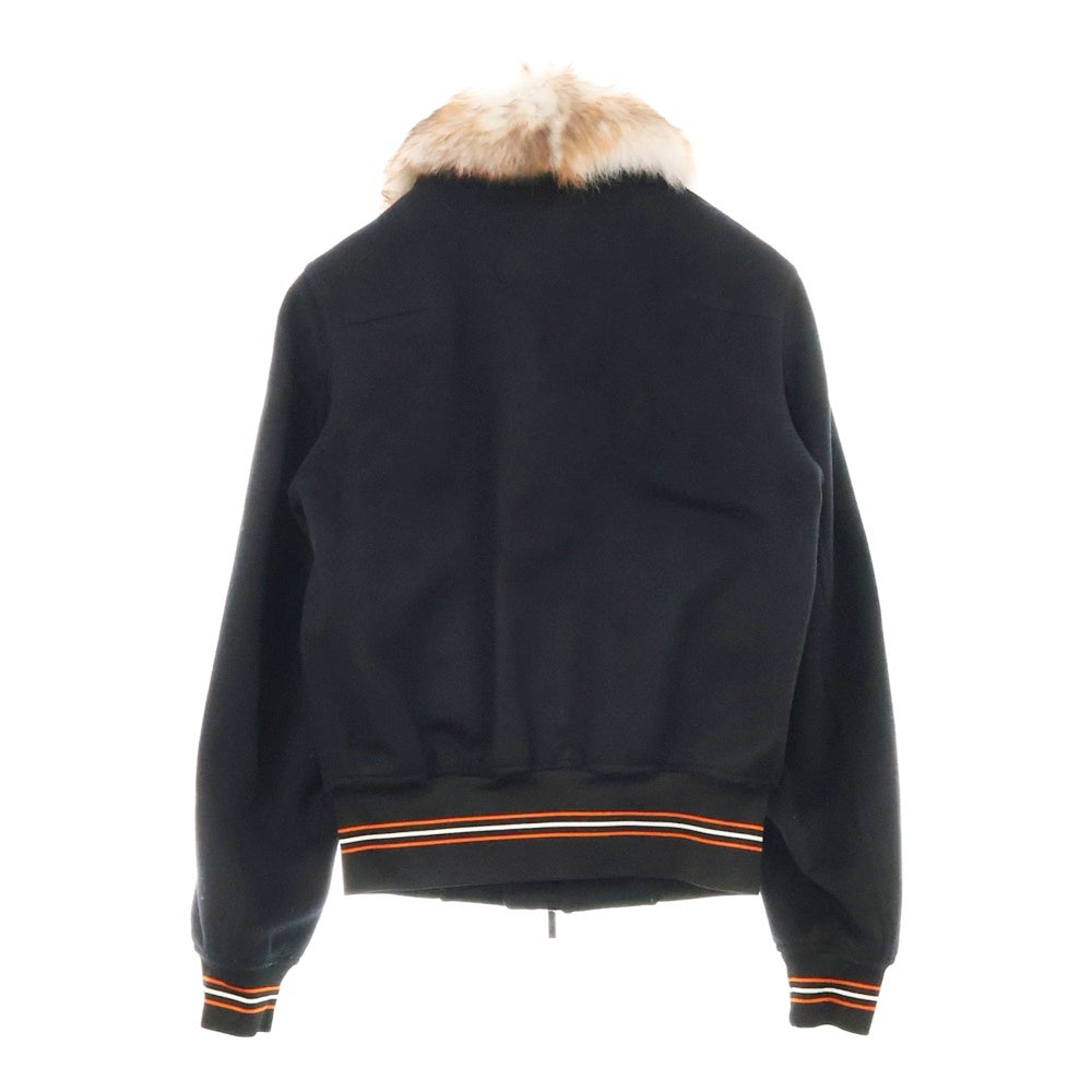 Dior HOMME(ディオールオム) カシミヤ混 ジップアップ ファージャケット ブルゾン ネイビー 733C467C3183