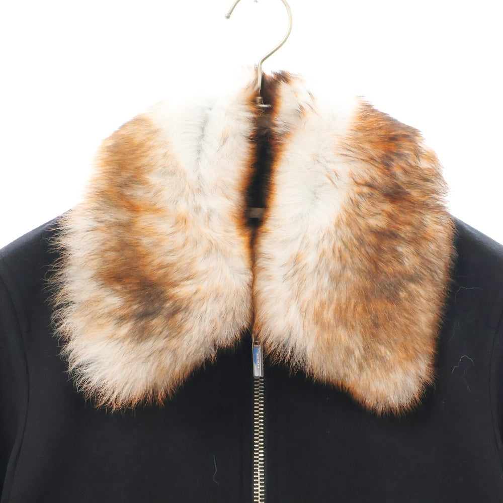 Dior HOMME(ディオールオム) カシミヤ混 ジップアップ ファージャケット ブルゾン ネイビー 733C467C3183