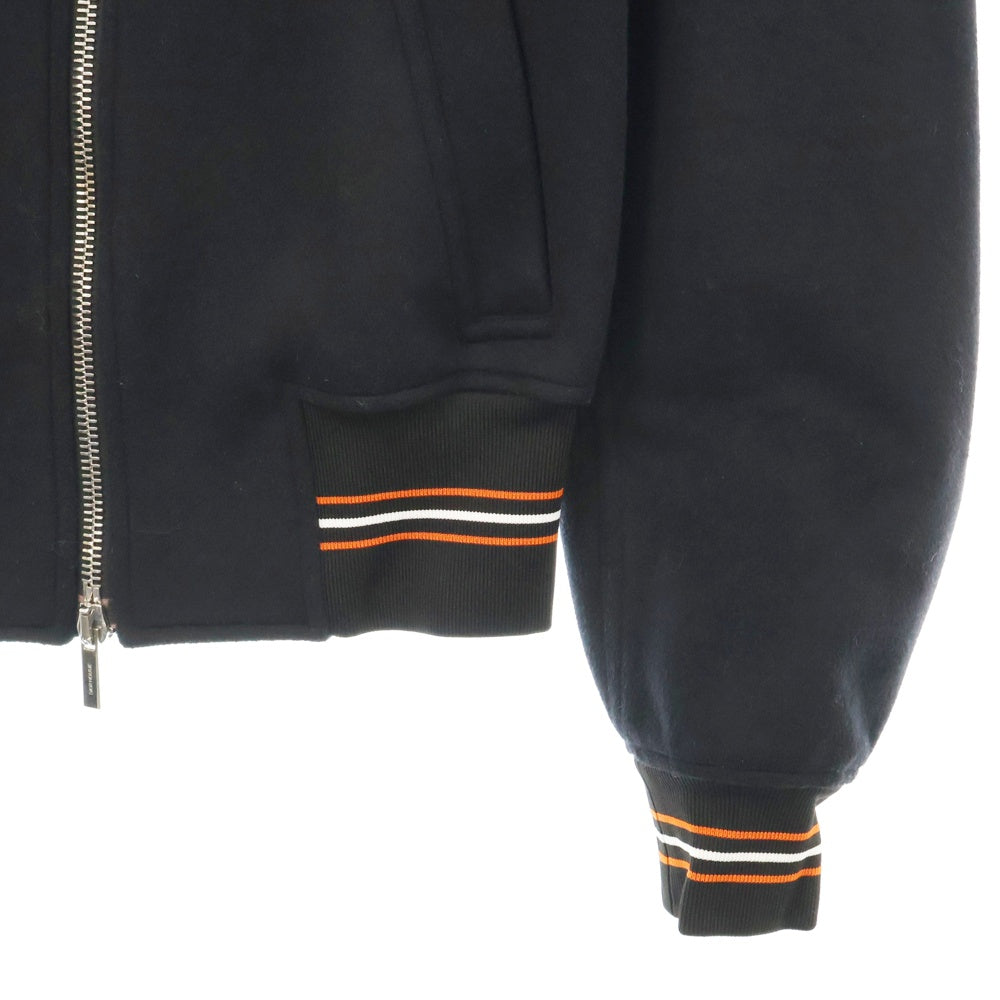 Dior HOMME(ディオールオム) カシミヤ混 ジップアップ ファージャケット ブルゾン ネイビー 733C467C3183