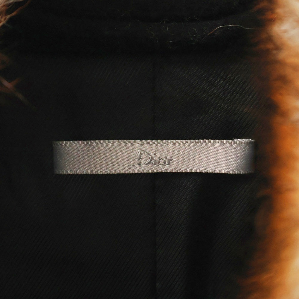 Dior HOMME(ディオールオム) カシミヤ混 ジップアップ ファージャケット ブルゾン ネイビー 733C467C3183