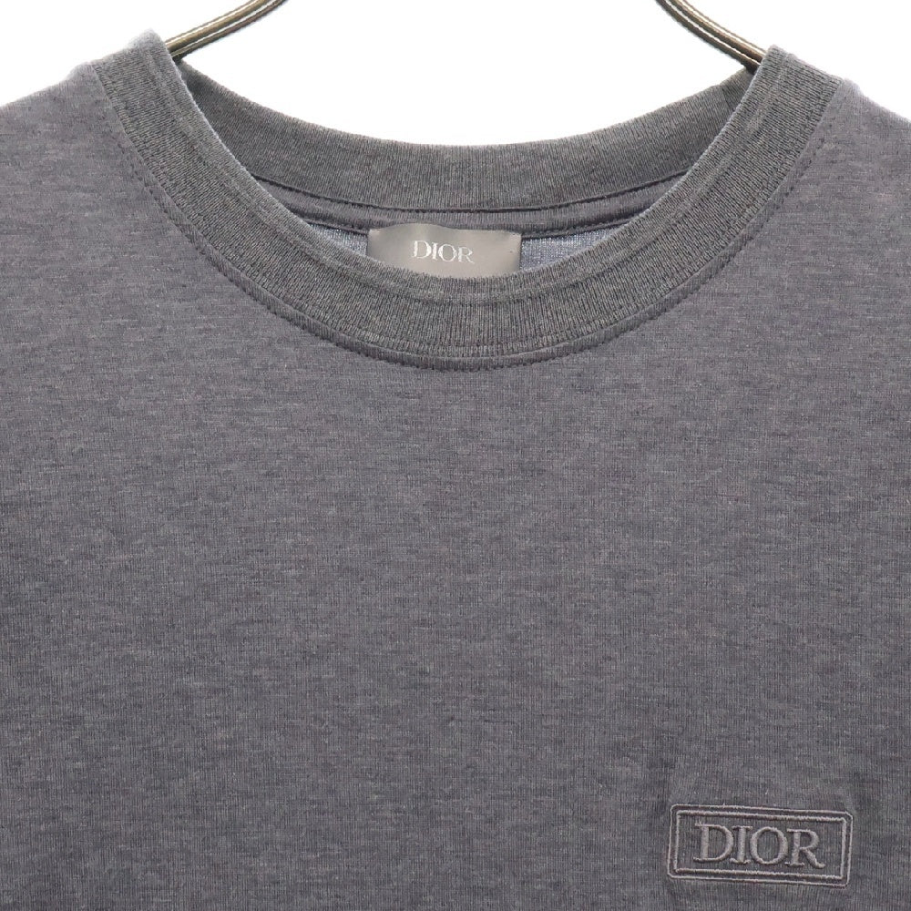 DIOR(ディオール) CDアイコン クルーネック半袖Tシャツカットソー グレー 413J650A0862