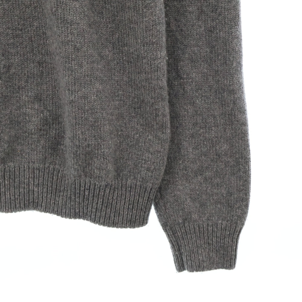 CELINE(セリーヌ) PULL COL ROND BOXY TRIOMPHE トリオンフ ロゴ刺繍 クルーネック ニットセーター グリーン 2AC85048T