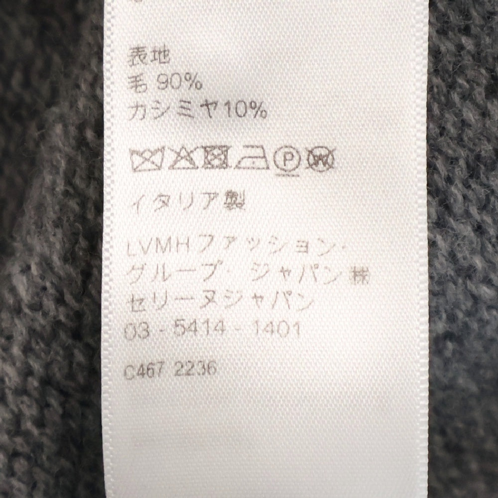CELINE(セリーヌ) PULL COL ROND BOXY TRIOMPHE トリオンフ ロゴ刺繍 クルーネック ニットセーター グリーン 2AC85048T