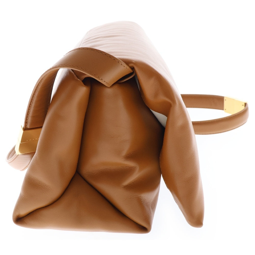 MARNI(マルニ) PRISMA SHOULDER BAG プリズマ レザーショルダーバッグ ブラウン SBMP0139UO