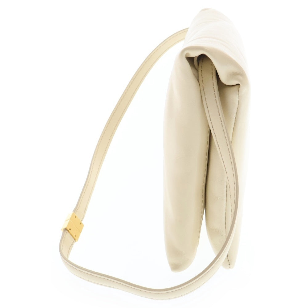 MARNI(マルニ) PRISMA POCHETTE W/FLAP プリズマ レザー フラップ ハンドバッグ ホワイト PHMO0032U0