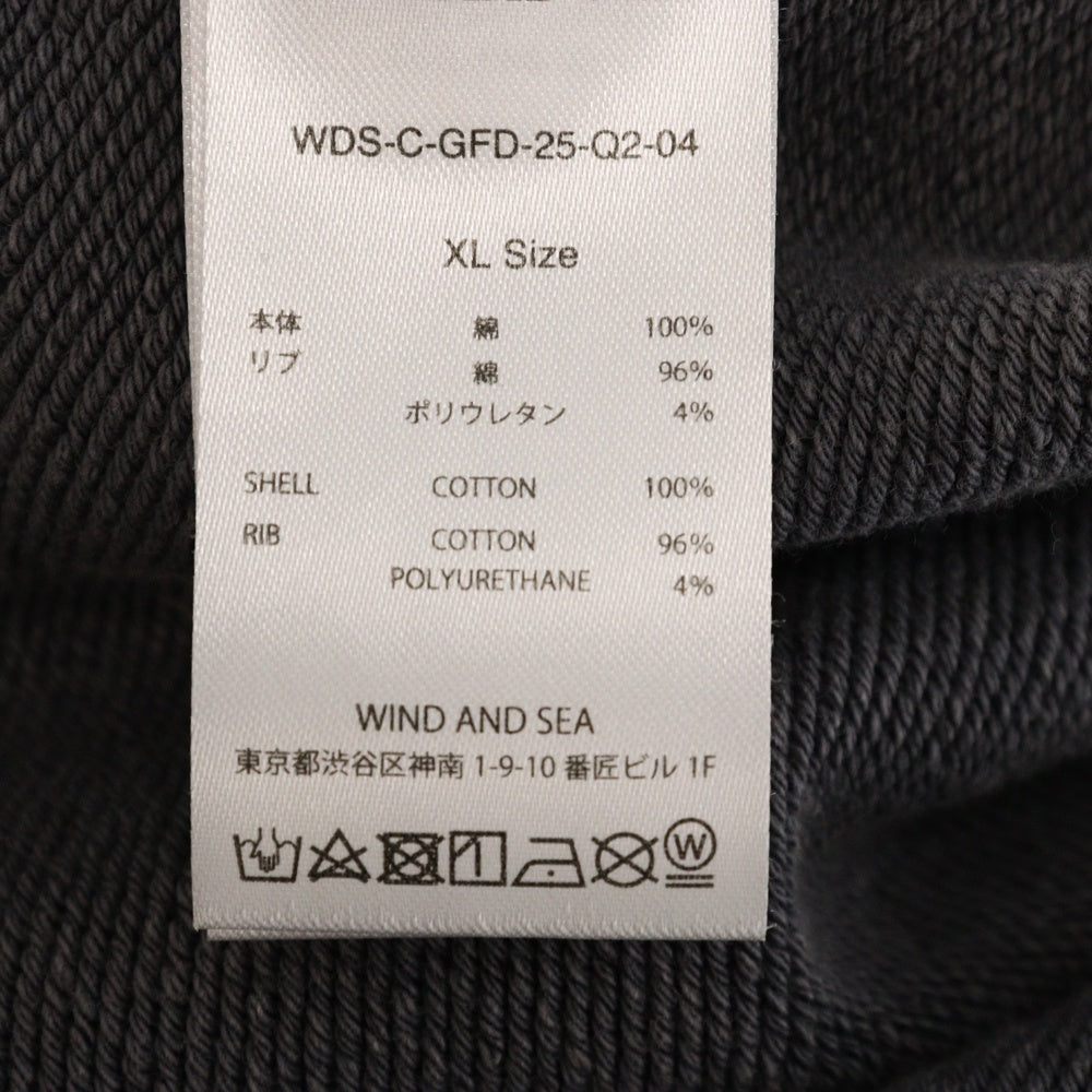 WIND AND SEA(ウィンダンシー) 25SS ×Grateful Dead Sulfer CrewNeck Sweatshirt グレイトフル デッド クルーネック スウェット トレーナー チャコールグレー WDS-C-GFD-25-Q2-04