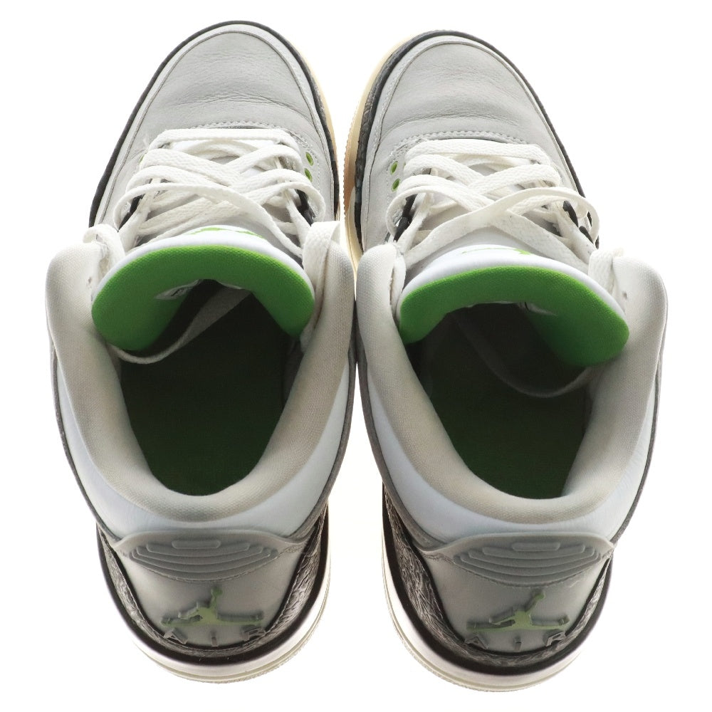 NIKE(ナイキ) AIR JORDAN 3 RETRO CHLOROPHYLL エアジョーダン 3 レトロ クロロフィル ローカットスニーカー グレー US9/27.0cm 136064-006