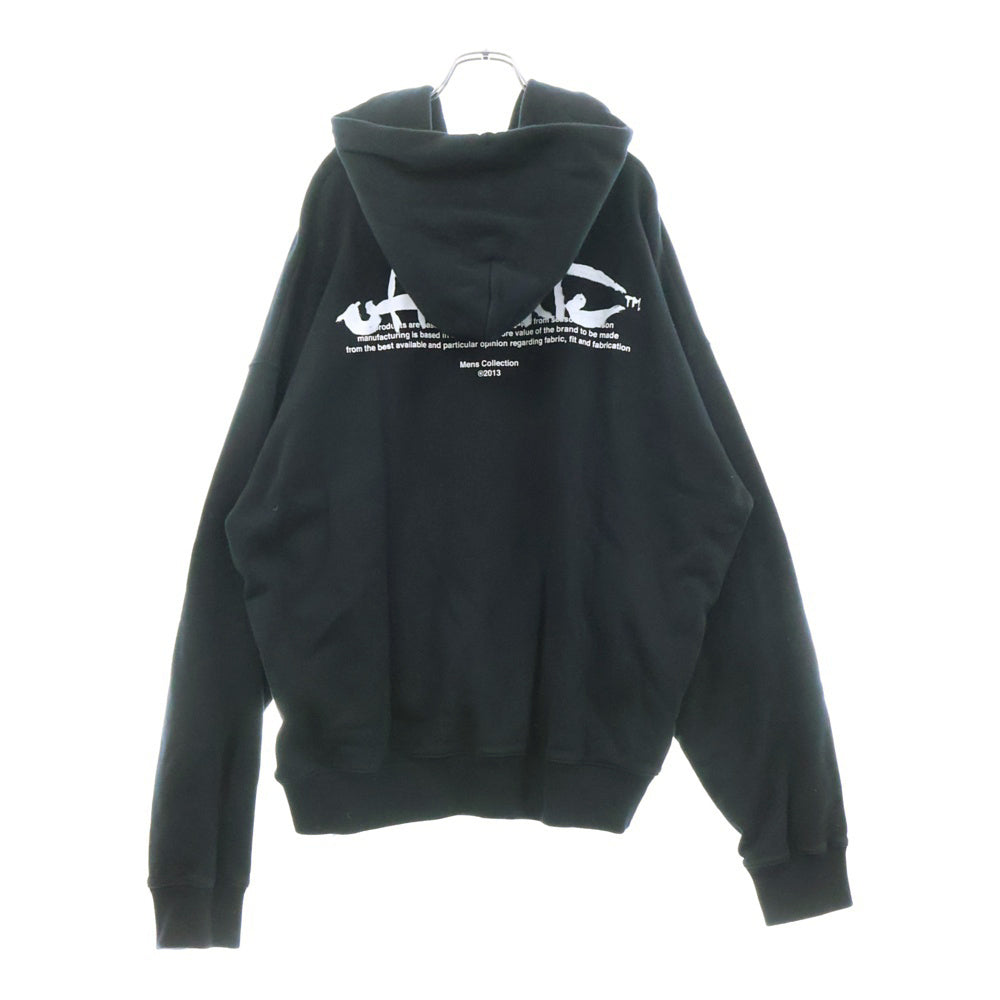 OFF-WHITE(オフホワイト) 22AW Script Hoodie スクリプトロゴ スウェットプルオーバーパーカー ブラック OMBB085F22FLE006