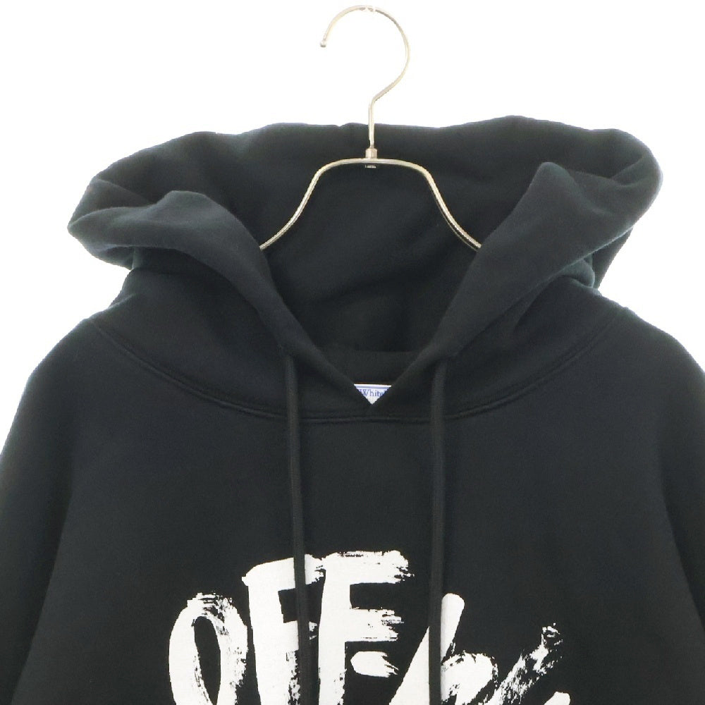 OFF-WHITE(オフホワイト) 22AW Script Hoodie スクリプトロゴ スウェットプルオーバーパーカー ブラック OMBB085F22FLE006