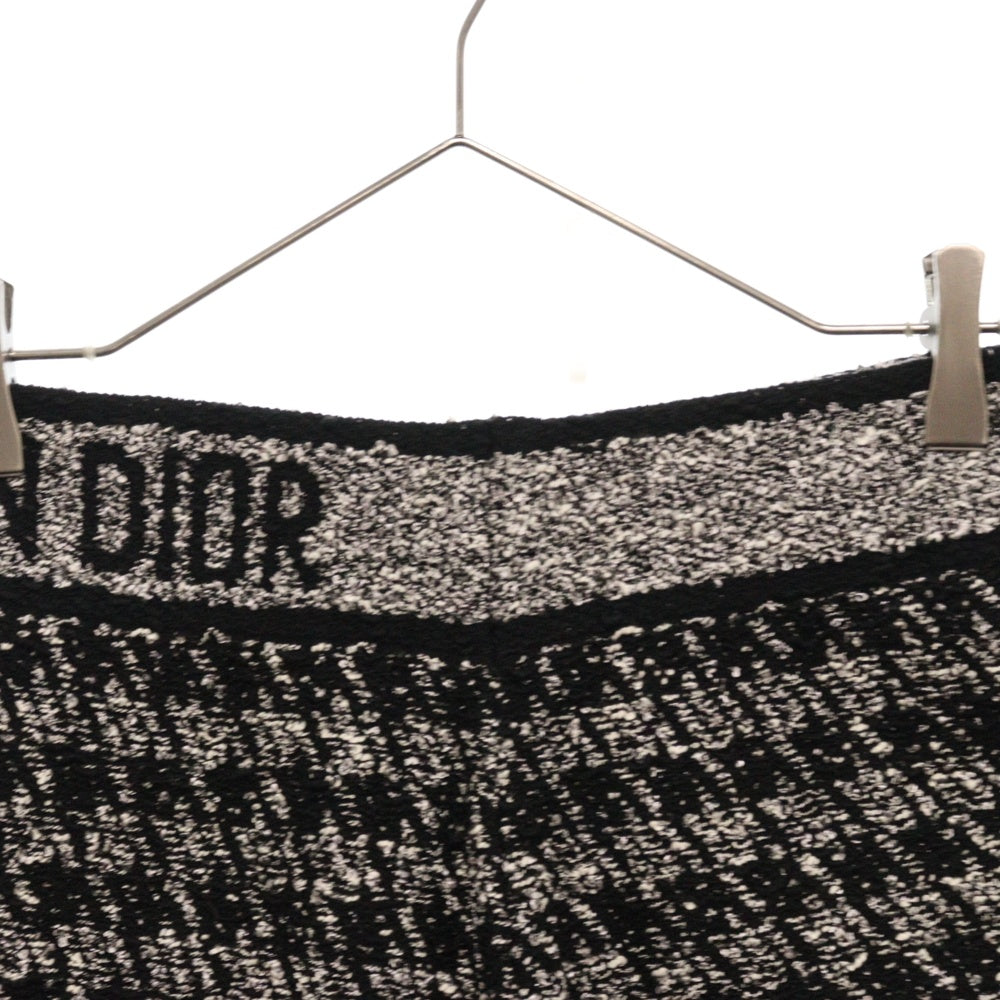 Christian Dior(クリスチャンディオール) カクロ カナージュ テクニカルフレア ツイード ミニスカート レディース ブラック/ホワイト 424J03AM753