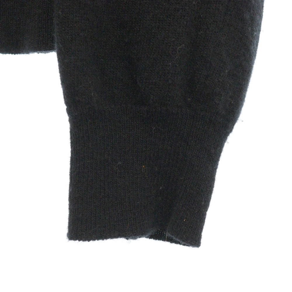 VALENTINO(ヴァレンティノ) Cashmere Wool Logo Knit Sweater カシミア混 ロゴ ウールニットセーター ブラック レディース SB3KC10546T
