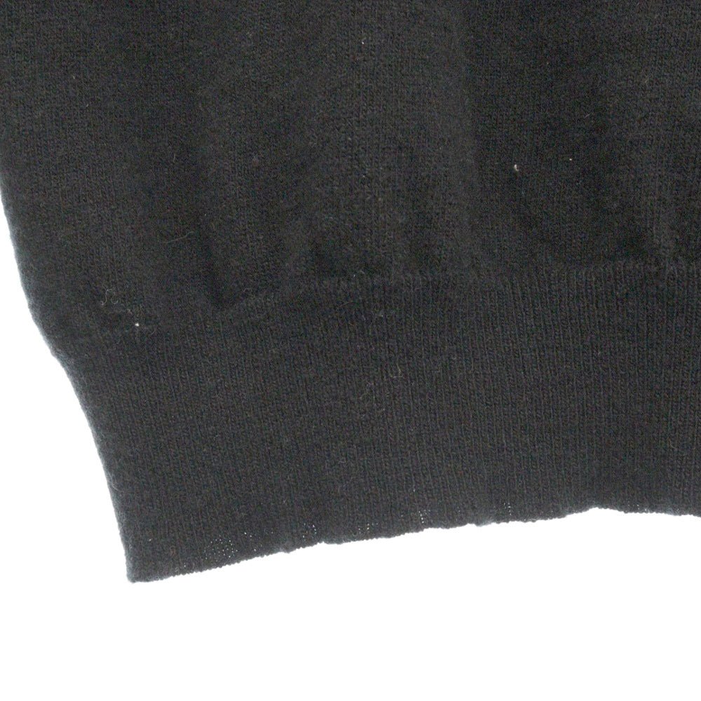 VALENTINO(ヴァレンティノ) Cashmere Wool Logo Knit Sweater カシミア混 ロゴ ウールニットセーター ブラック レディース SB3KC10546T