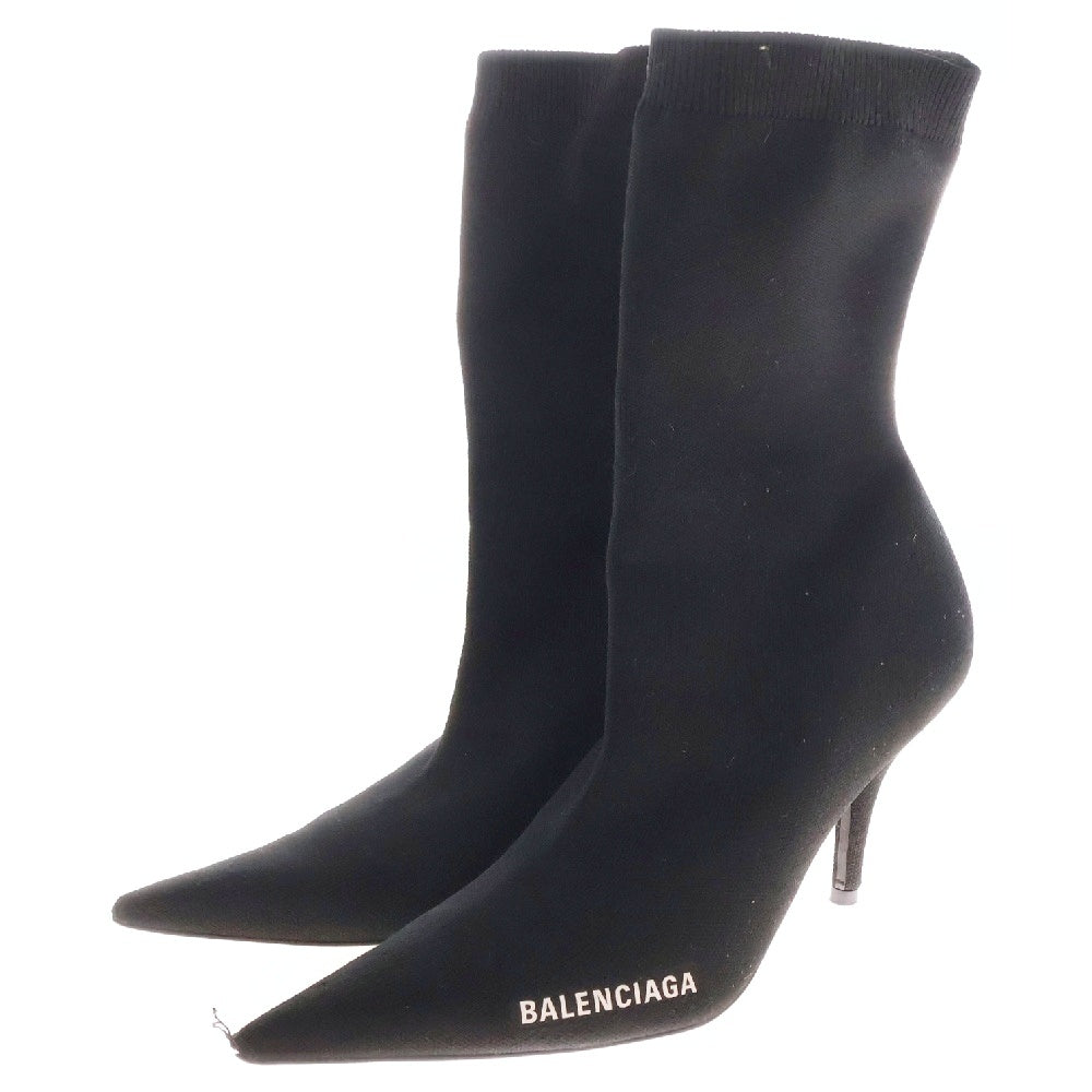 BALENCIAGA(バレンシアガ) KNIFE 2.0 80MM ソックス ヒールパンプス レディース ブラック
