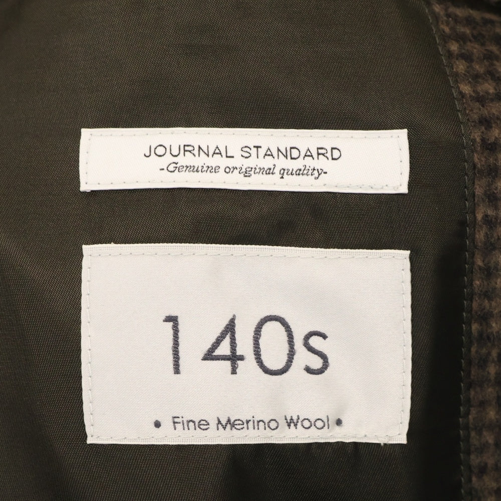 JOURNAL STANDARD(ジャーナルスタンダード) ウール チェック チェスターコート ブラウン 21-020-600-2000-3-0