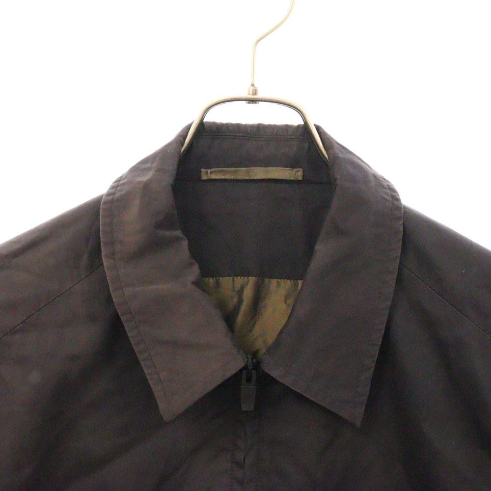 FEAR OF GOD(フィアオブゴッド) 20AW×Ermenegildo Zegna Coach Jacket エルメネジルドゼニア コーチジャケット ロゴプリント ブラック FZ5007 FZC801
