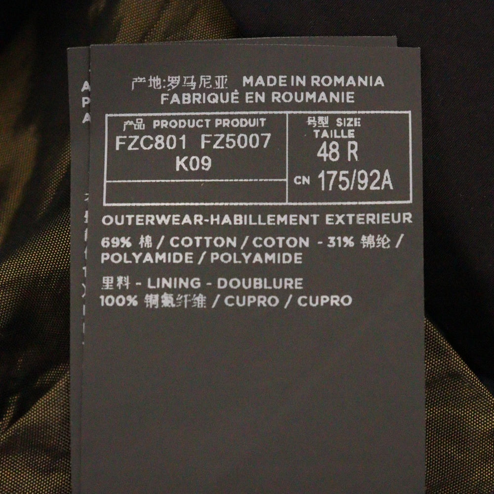 FEAR OF GOD(フィアオブゴッド) 20AW×Ermenegildo Zegna Coach Jacket エルメネジルドゼニア コーチジャケット ロゴプリント ブラック FZ5007 FZC801