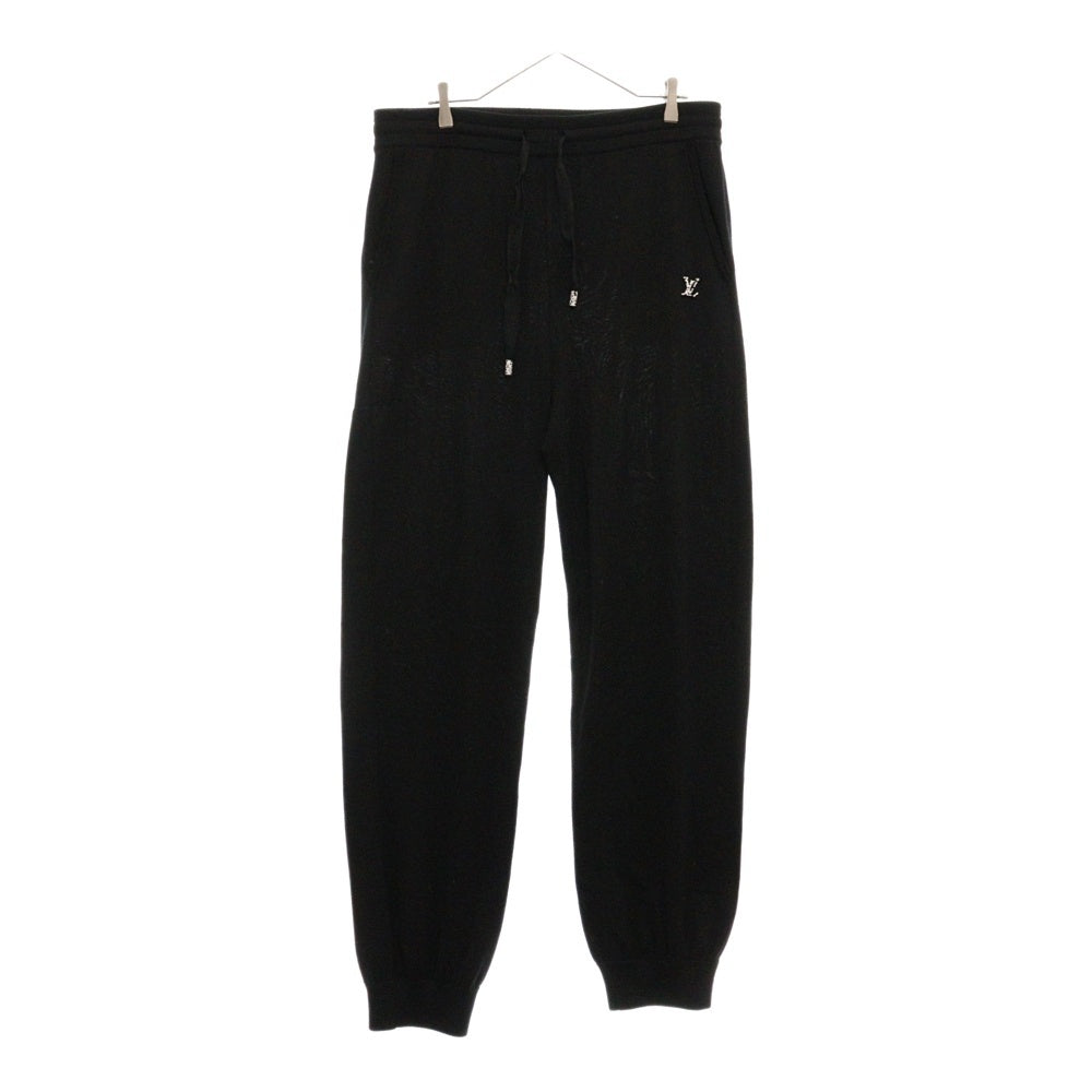 LOUIS VUITTON(ルイヴィトン) 23SS ×KUSAMA YAYOI Logo Knit Pant 草間彌生 ロゴ ニットパンツ ブラック RM231H X14 HON37W