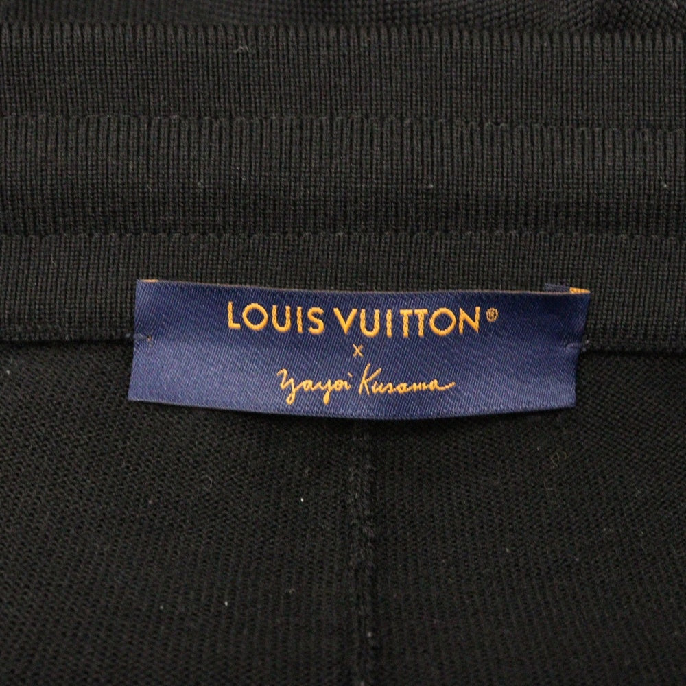 LOUIS VUITTON(ルイヴィトン) 23SS ×KUSAMA YAYOI Logo Knit Pant 草間彌生 ロゴ ニットパンツ ブラック RM231H X14 HON37W