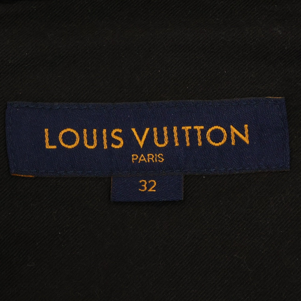 LOUIS VUITTON(ルイヴィトン) レギュラー コットン ストレート デニム パンツ ブラック HID80WDK0 A310