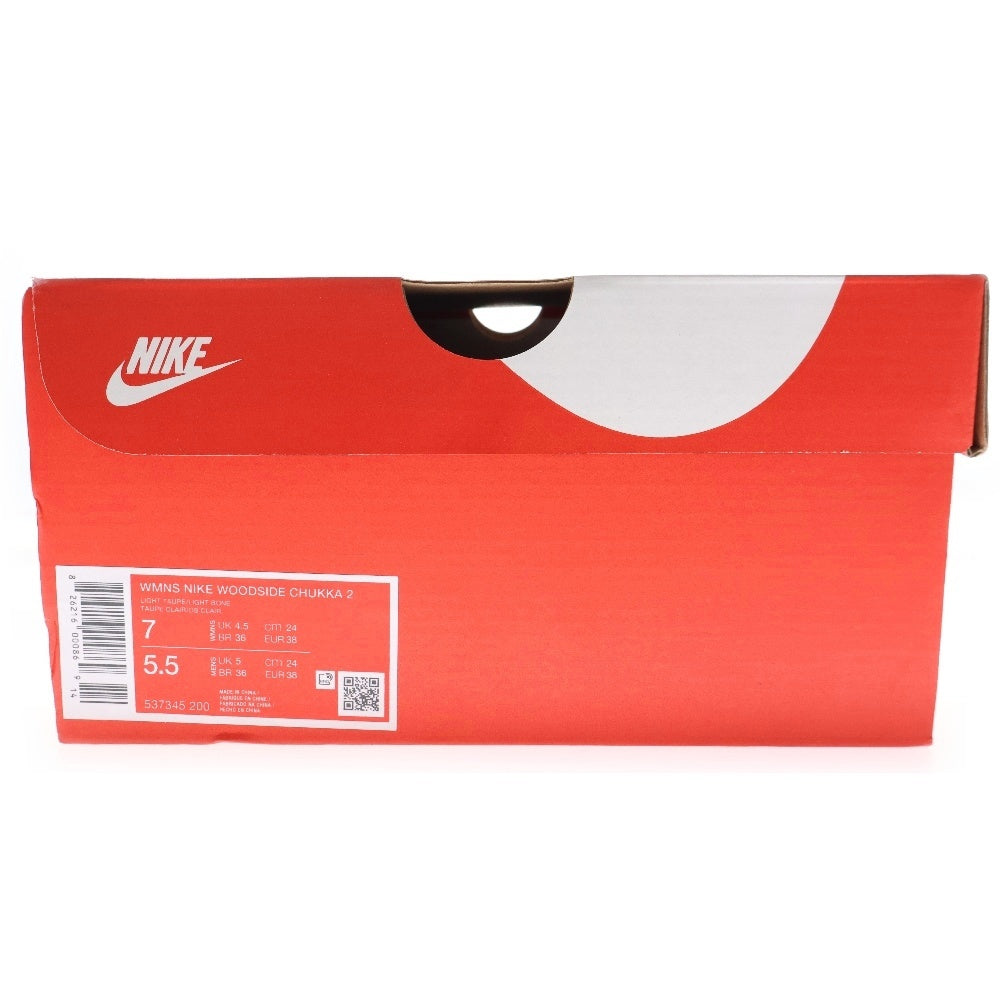NIKE(ナイキ) WMNS WOODSIDE CHUKKA 2 ウィメンズ ウッドサイド チャッカ レースアップ ブーツ カーキ/グレー US7/24cm 537345-200 レディース