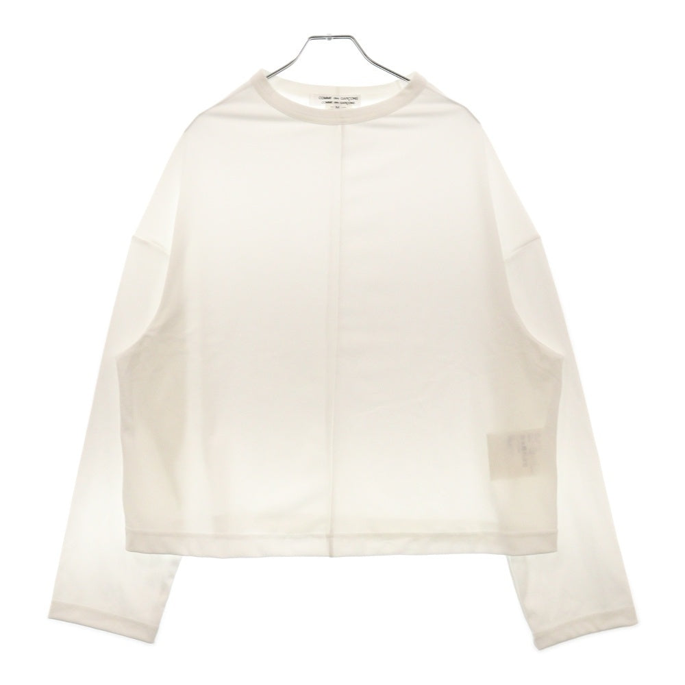 COMME des GARCONS COMME des GARCONS(コムデギャルソンコムデギャルソン) 22AW ポリエステル長袖カットソー ロンT レディース ホワイト RK-T008