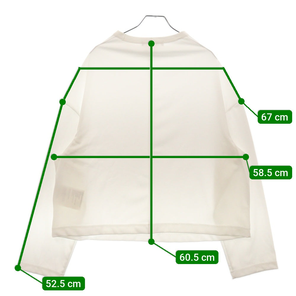 COMME des GARCONS COMME des GARCONS(コムデギャルソンコムデギャルソン) 22AW ポリエステル長袖カットソー ロンT レディース ホワイト RK-T008