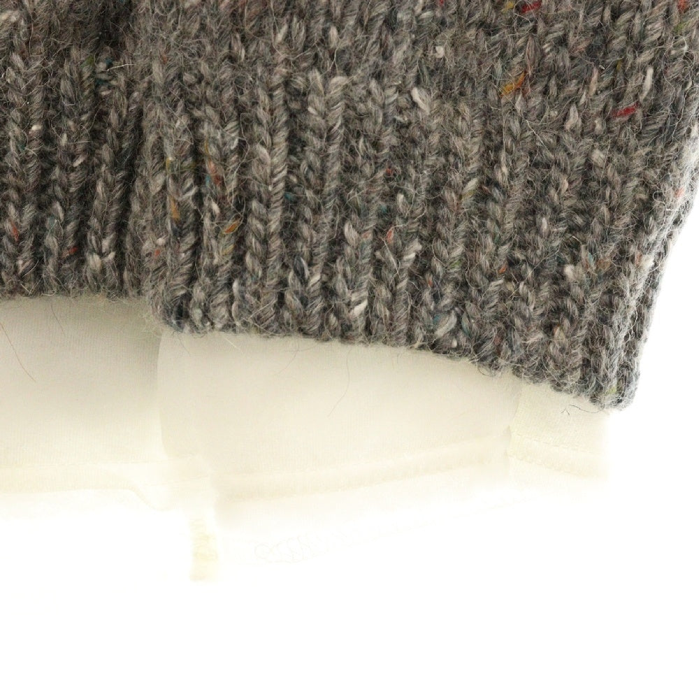 COMME des GARCONS(コムデギャルソン) 17AW フロントボタンニットポンチョ レディース グレー GT-N007