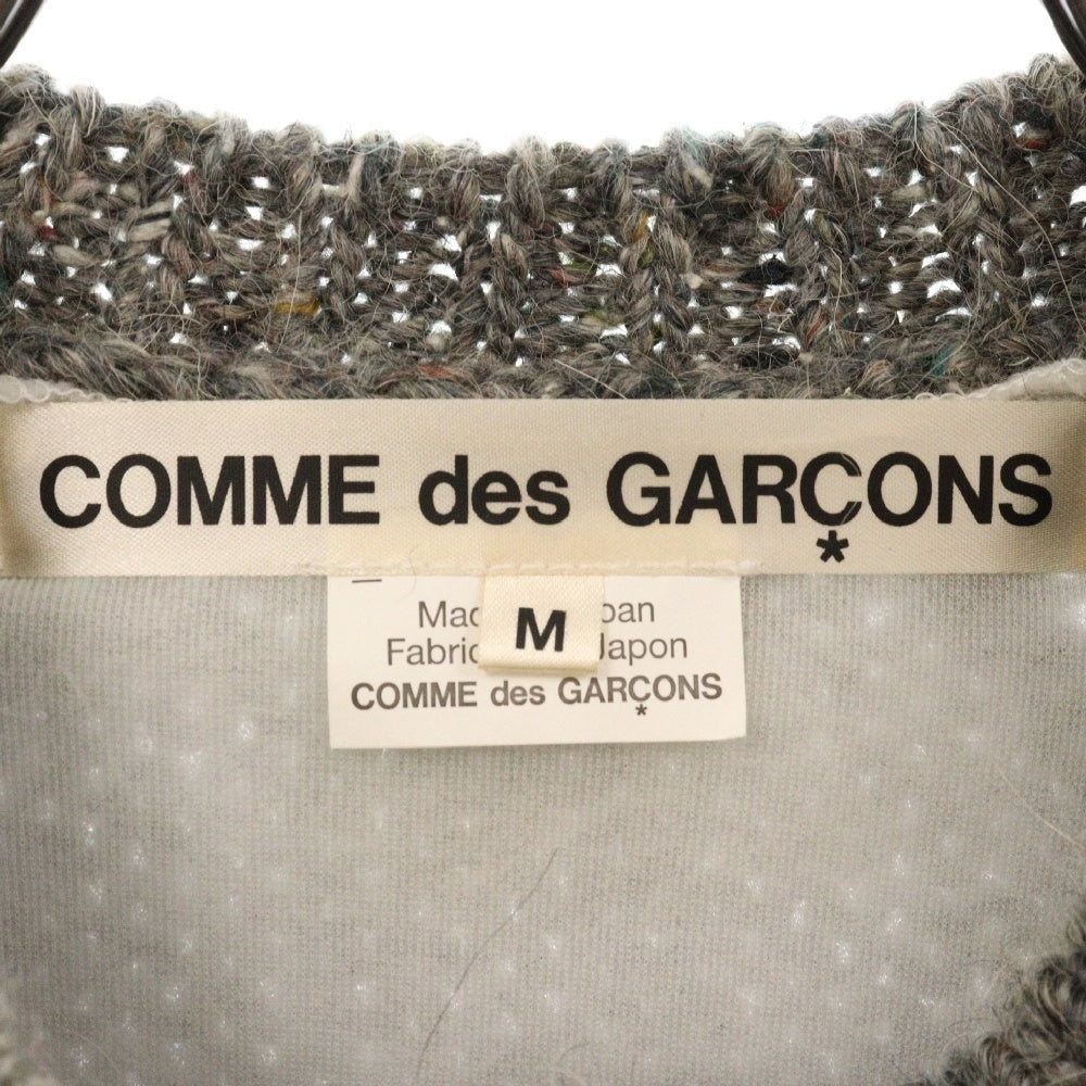 COMME des GARCONS(コムデギャルソン) 17AW フロントボタンニットポンチョ レディース グレー GT-N007