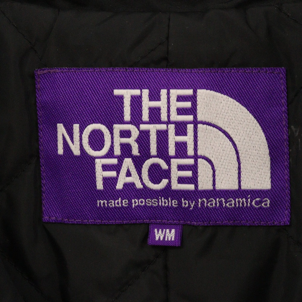 THE NORTH FACE PURPLE LABEL(ノースフェイスパープルレーベル) 中綿キルティング ステンカラーコート ブラック NYW2954N レディース