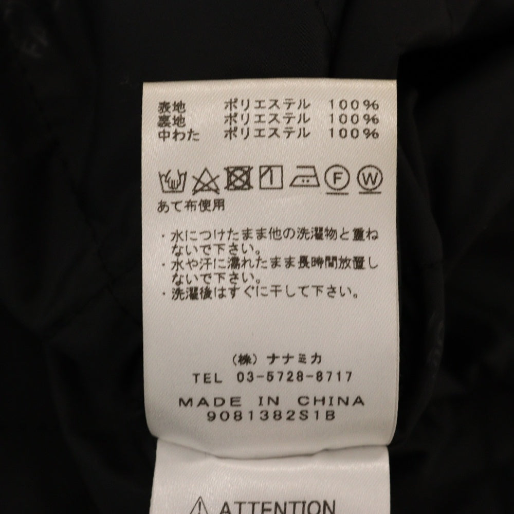 THE NORTH FACE PURPLE LABEL(ノースフェイスパープルレーベル) 中綿キルティング ステンカラーコート ブラック NYW2954N レディース