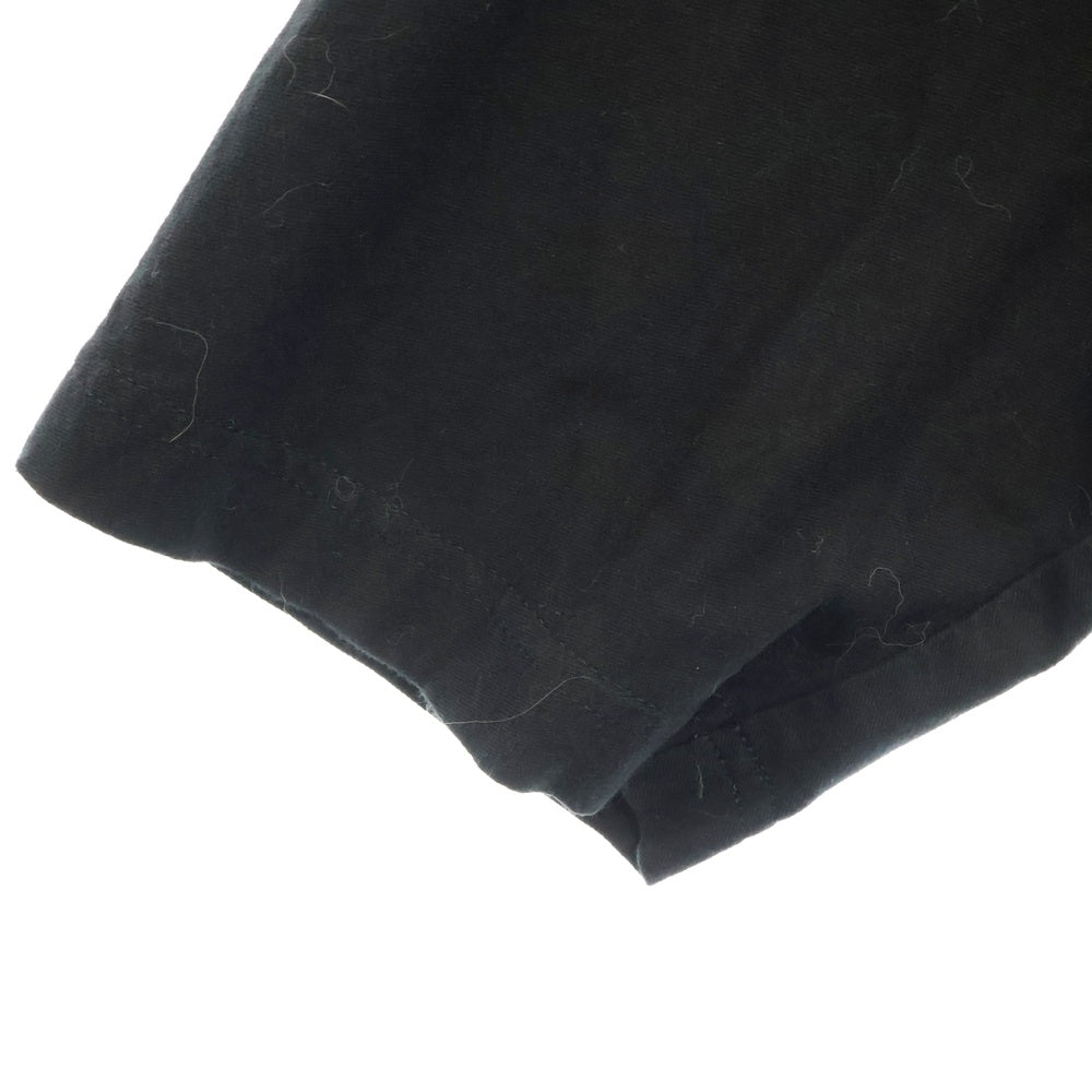 Ground Y(グラウンドワイ) 19AW Open front Big Dress With Hood 30/コットン天竺 オーバーフードドレス ブラック GA-D04-040