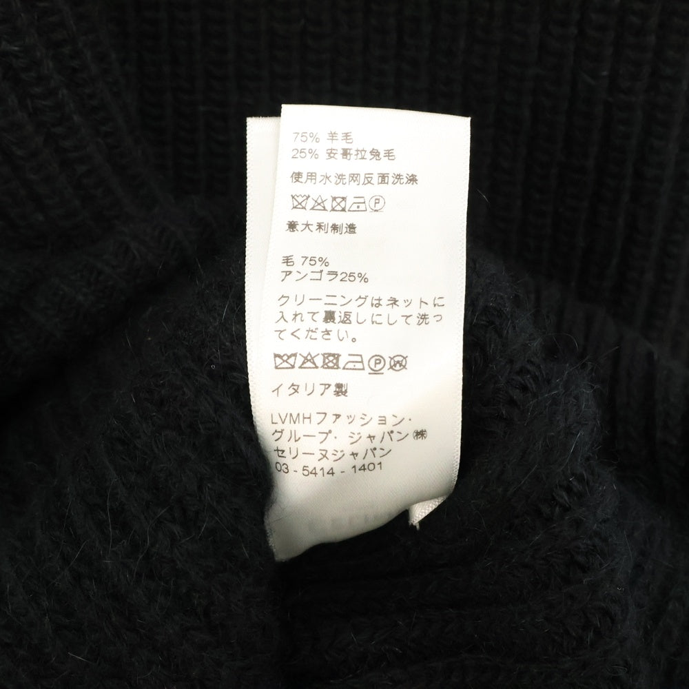 CELINE(セリーヌ) 21AW フェルトロゴ クルーネック ニットセーター ブラック 2A19R205O