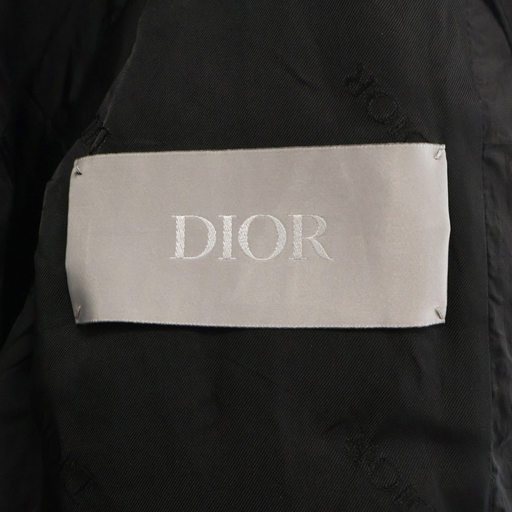DIOR(ディオール) アームロゴ ジップアップ シェルジャケット ブラック 933C415A4529