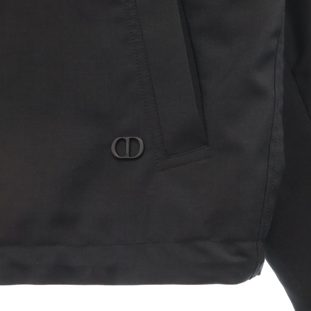 DIOR(ディオール) ウール モヘヤ スウィング トップ ジップアップブルゾン ジャケット ブラック 113C440A4993