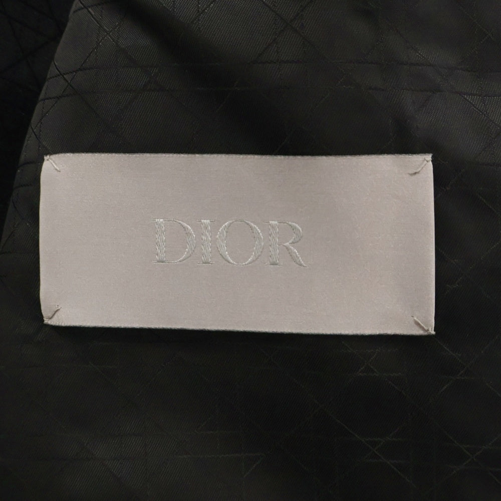 DIOR(ディオール) ウール モヘヤ スウィング トップ ジップアップブルゾン ジャケット ブラック 113C440A4993