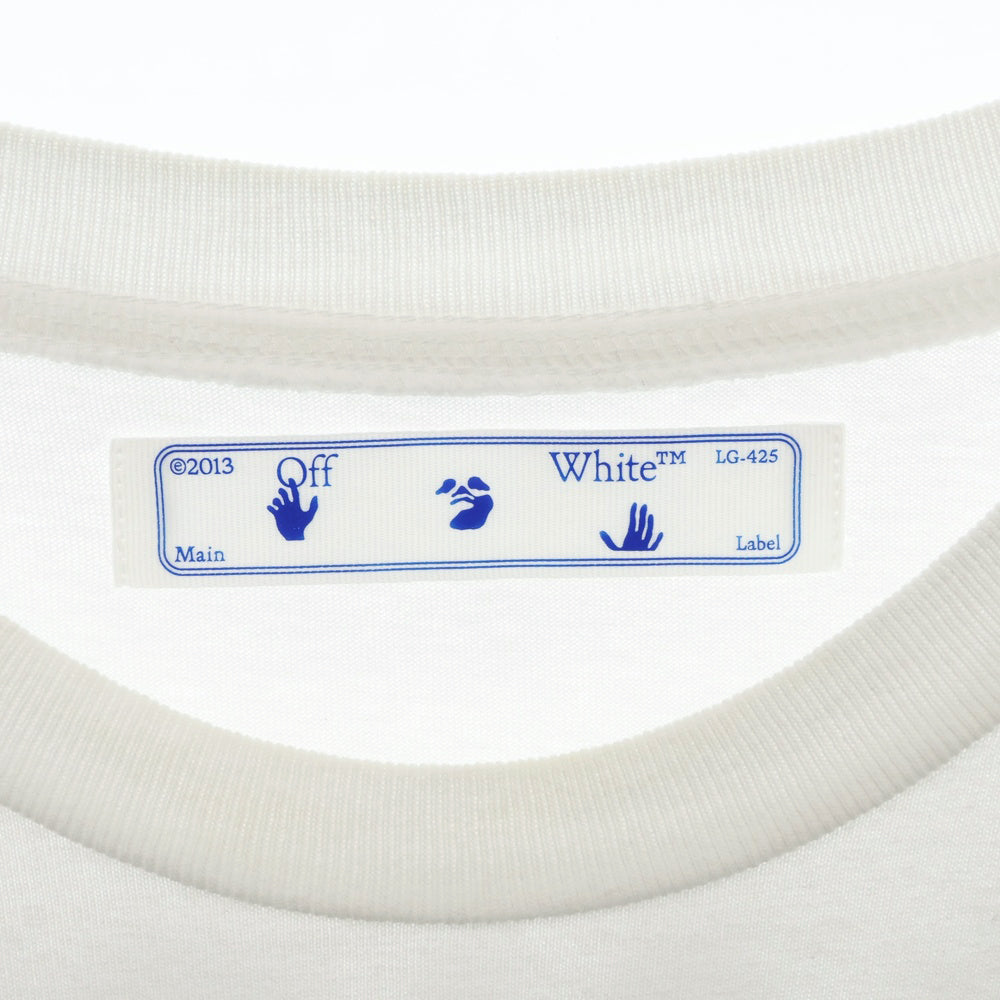 OFF-WHITE(オフホワイト) 20SS Non-Fiction T-Shirt ノンフィクション ロゴプリント クルーネック 半袖Tシャツカットソー ホワイト OMAA027E20JER013