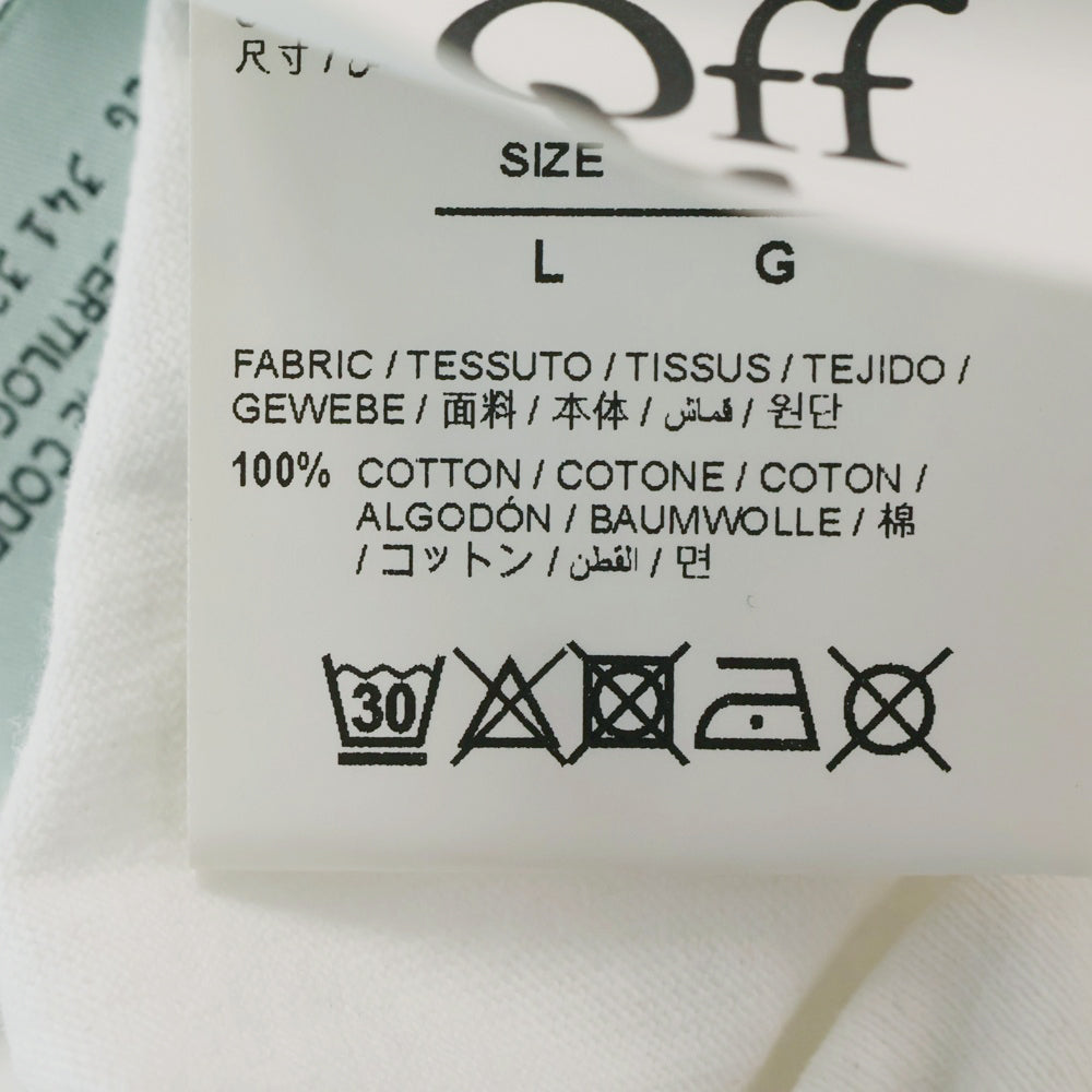 OFF-WHITE(オフホワイト) 20SS Non-Fiction T-Shirt ノンフィクション ロゴプリント クルーネック 半袖Tシャツカットソー ホワイト OMAA027E20JER013