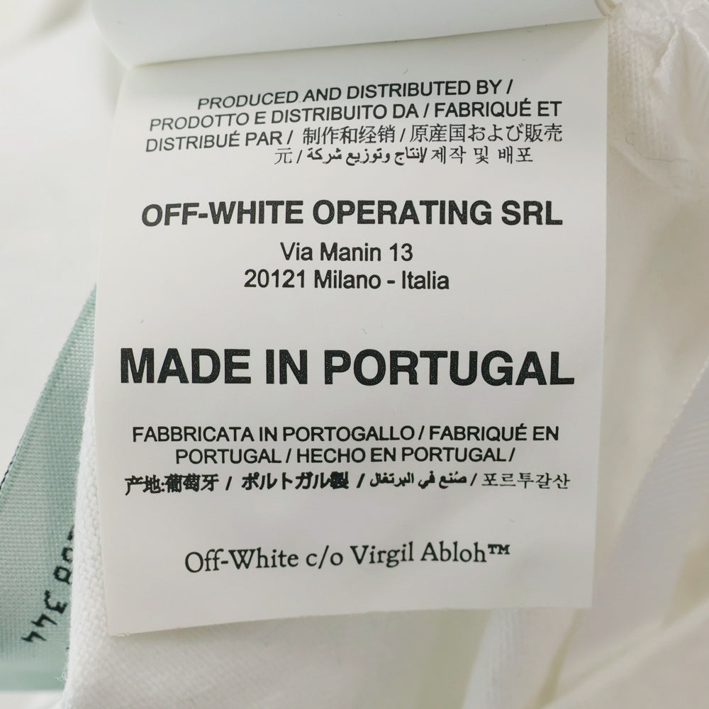 OFF-WHITE(オフホワイト) 20SS Non-Fiction T-Shirt ノンフィクション ロゴプリント クルーネック 半袖Tシャツカットソー ホワイト OMAA027E20JER013