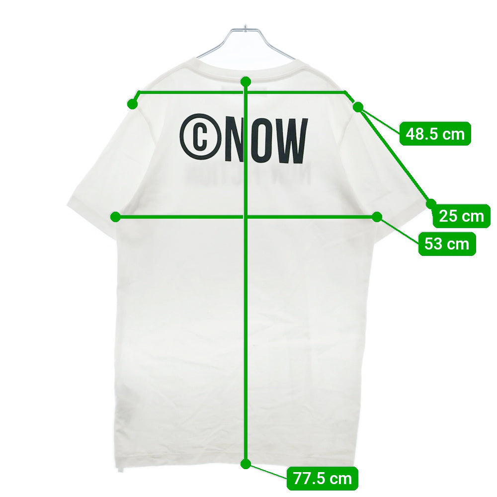 OFF-WHITE(オフホワイト) 20SS Non-Fiction T-Shirt ノンフィクション ロゴプリント クルーネック 半袖Tシャツカットソー ホワイト OMAA027E20JER013