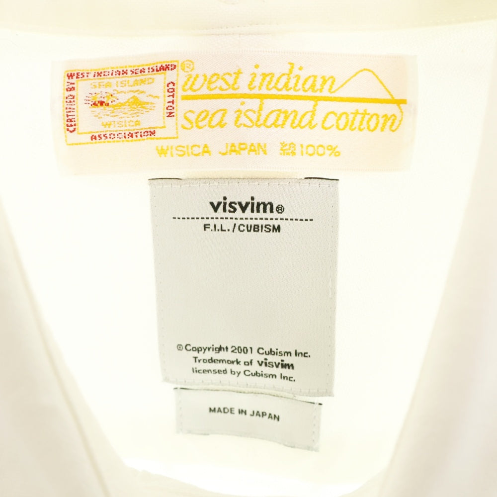 VISVIM(ヴィスヴィム) 16AW スタンダードカラー ロングスリーブ 長袖シャツ ホワイト 0116205011001