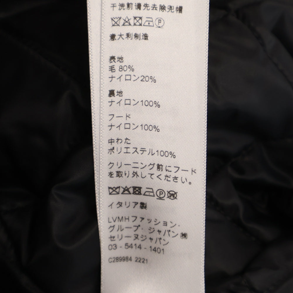 CELINE(セリーヌ) 22AW 長袖パディッドチェックシャツ ブルー/ブラック 2W410994R