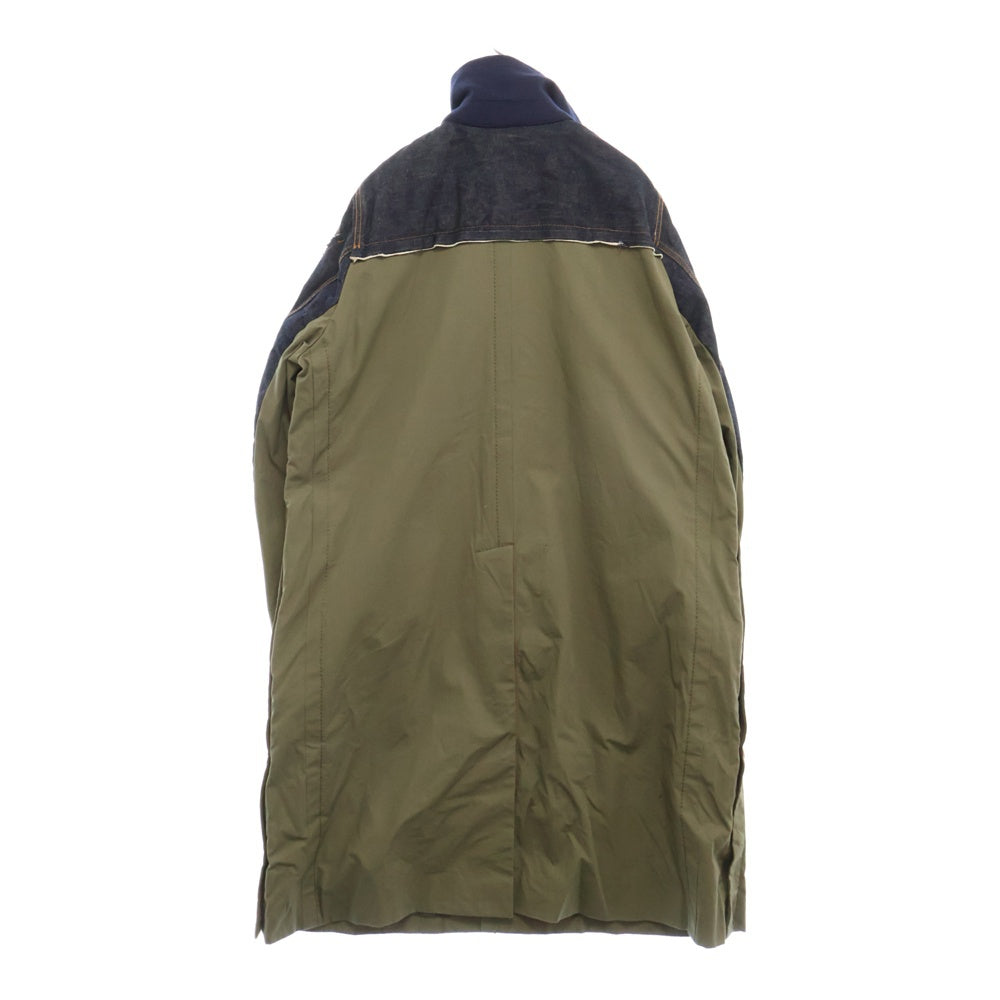 Sacai(サカイ) 【SAMPLE】 20AW 再構築 デニム ミリタリードッキングコート カーキ/インディゴ