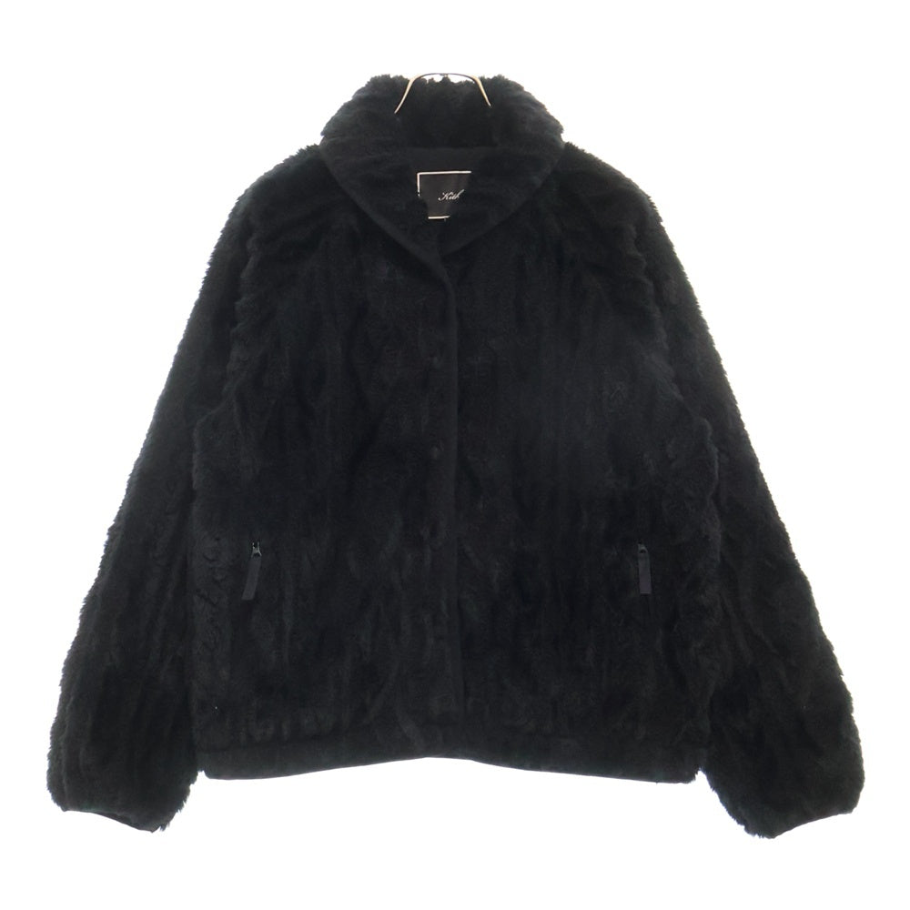 KITH(キス) Boa Jacket ポリエステルボア ジャケット ブラック 24-020-061-0003-4