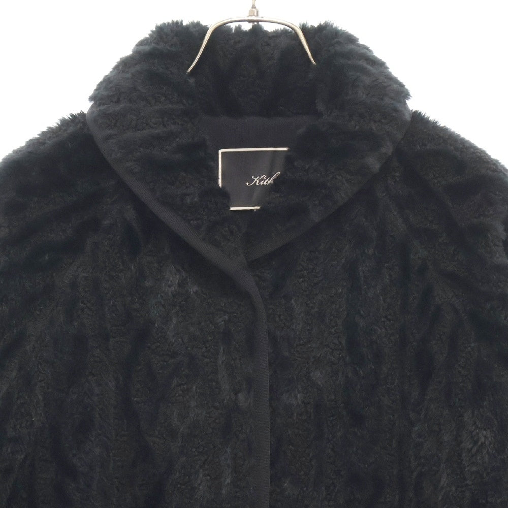 KITH(キス) Boa Jacket ポリエステルボア ジャケット ブラック 24-020-061-0003-4