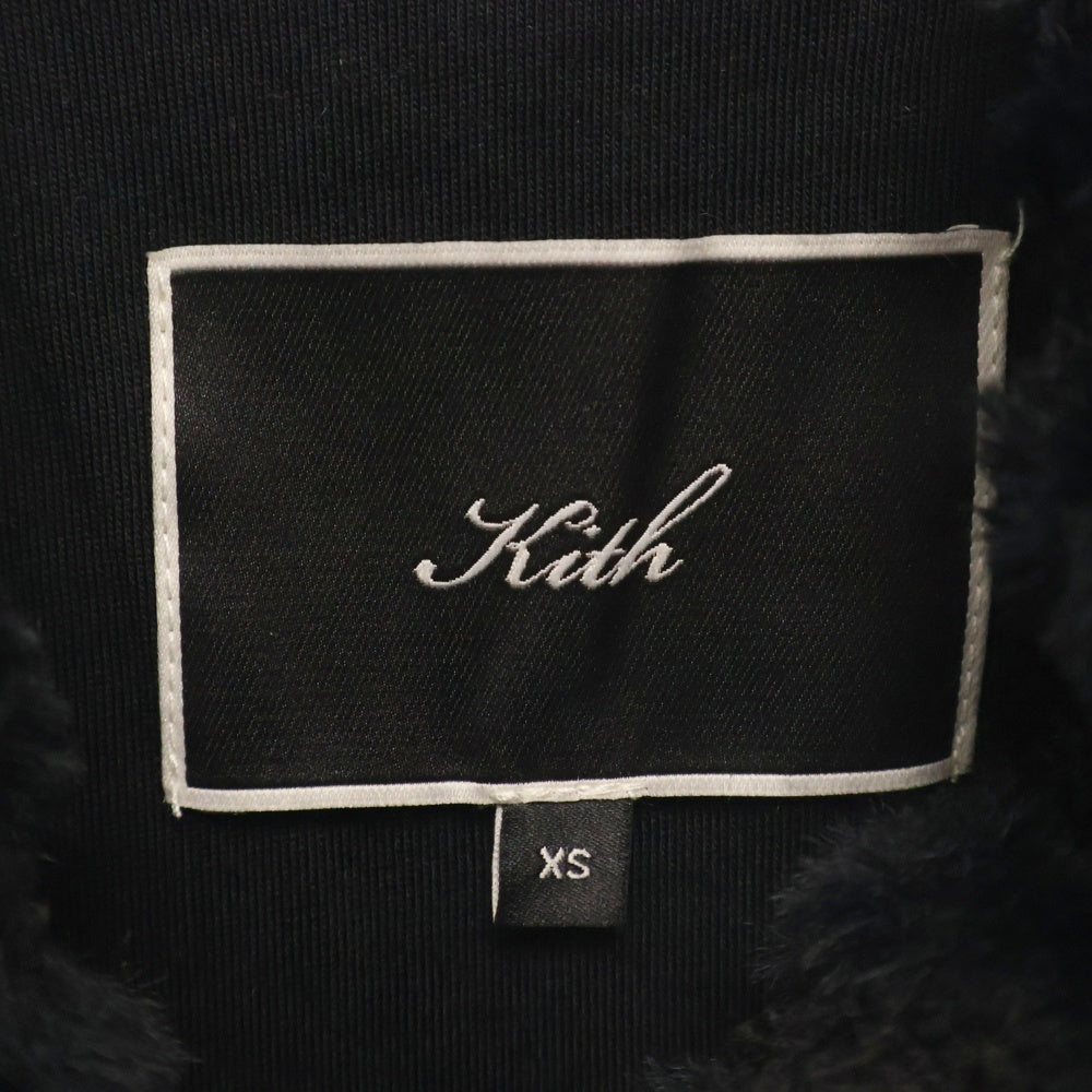 KITH(キス) Boa Jacket ポリエステルボア ジャケット ブラック 24-020-061-0003-4