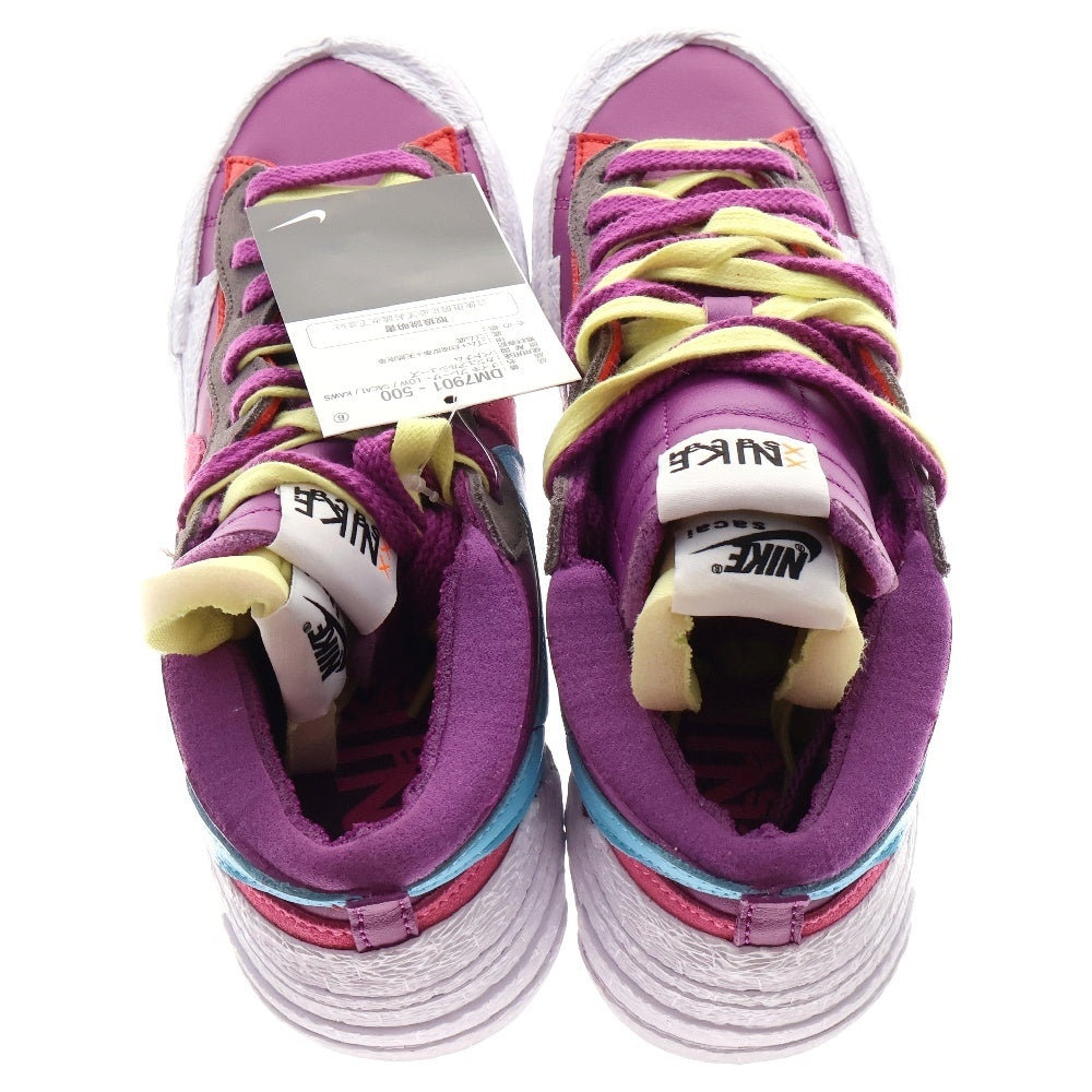 NIKE(ナイキ) ×sacai ×KAWS BLAZER LOW サカイ カウズ ブレーザー ローカットスニーカー パープル US11/25.0cm DM7901-500