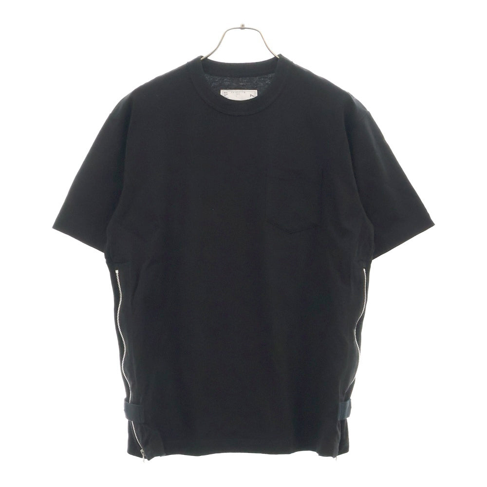Sacai(サカイ) 24SS Cotton Jersey T-Shirt コットンジャージー半袖Tシャツ ブラック 24-03377M